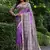lavender solid tussar silk saree with blouse