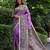 lavender solid tussar silk saree with blouse