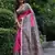 pink solid tussar silk saree with blouse