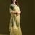 green solid  saree with blouse