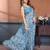 light_sky_blue mannequin store printed saree
