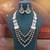 White cultural kundan necklace set