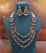 Rani bridal kundan necklace set