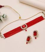 Red rajputi rani haar choker