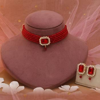 Red rajputi rani haar choker 2