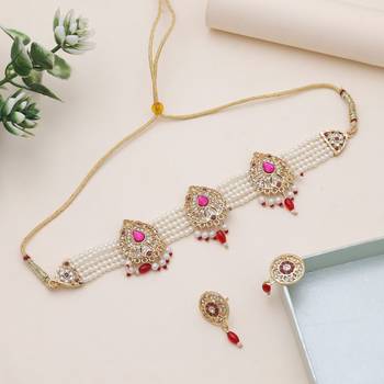 Rani & red choker rajputi rani haar 1