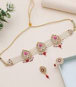 Rani & red choker rajputi rani haar