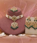 Green rajputi rani haar choker