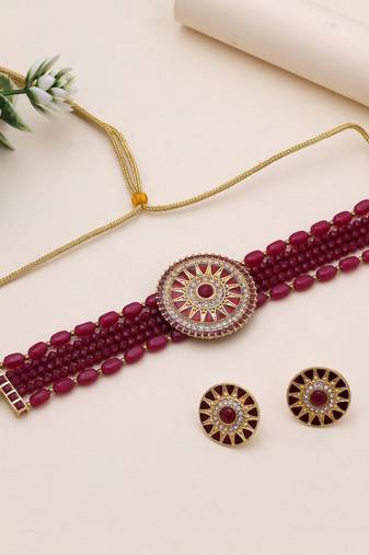 Rani & red rajputi rani haar