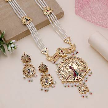 Multicolor ethnic rajputi rani haar 1