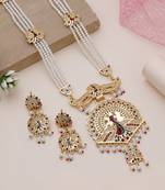 Multicolor ethnic rajputi rani haar