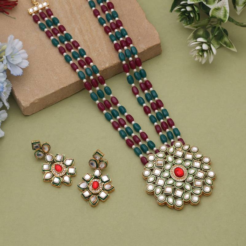 Rani & green rajputi rani haar