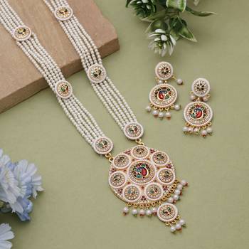 Multicolor wedding rajputi rani haar 1