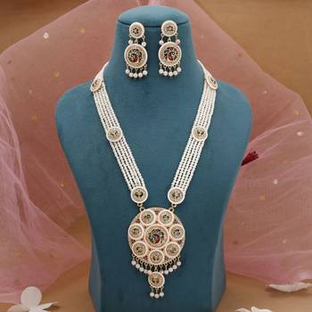 Multicolor wedding rajputi rani haar 2