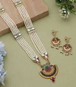 Multicolor meena work wedding rani haar