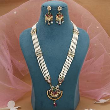 Multicolor meena work wedding rani haar 2