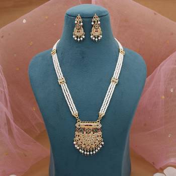 Multicolor meena work rajputi rani haar 2