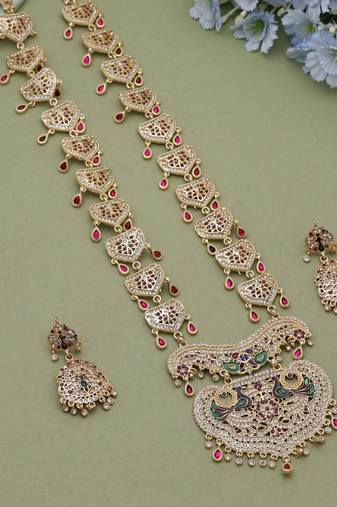 Multicolor cultural rajputi rani haar