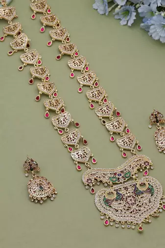 Multicolor cultural rajputi rani haar