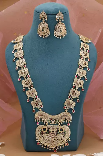 Multicolor cultural rajputi rani haar