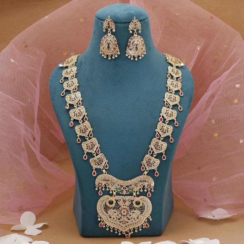 Multicolor cultural rajputi rani haar