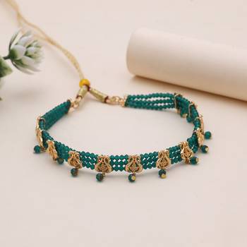 Green rajputi choker rani haar 1