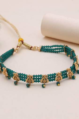 Green rajputi choker rani haar