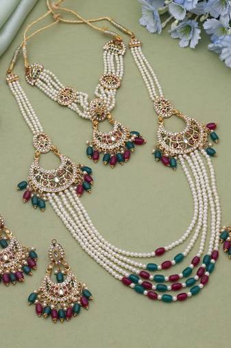 Rani & green rajputi rani haar