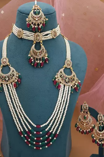 Rani & green rajputi rani haar