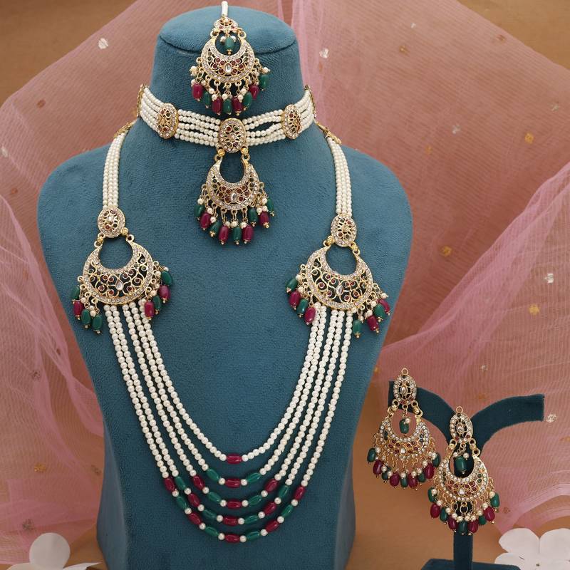 Rani & green rajputi rani haar