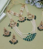 Green royal rajputi rani haar