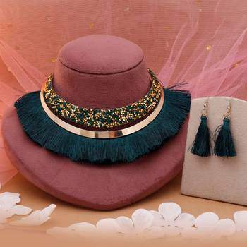 Green fashion hansli necklace set 2