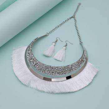 Silver fashion hansli necklace set 1