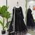 Black Chinnon Silk Embroidery And Sirosky Work Party wear Gown