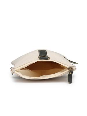  timber & thread off white jute solid sling bag 7