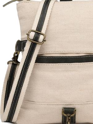  timber & thread off white jute solid sling bag 8