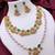 Indian bollywood gold plated kundan choker bridal necklace earrings jewelry set