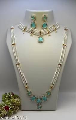 Indian bollywood gold plated kundan choker bridal necklace earrings jewelry set 4