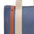 Anekaant sutra soil navy blue canvas colorblocked handheld bag