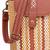 Anekaant earth knots tan jute striped mini sling bag