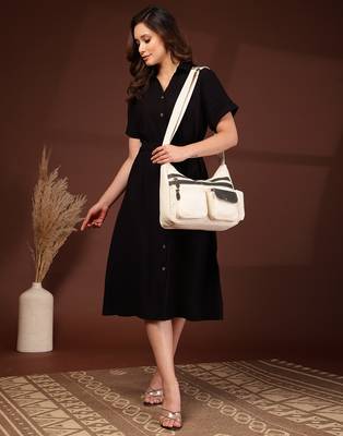  timber & thread off white cotton multipocket sling bag 9