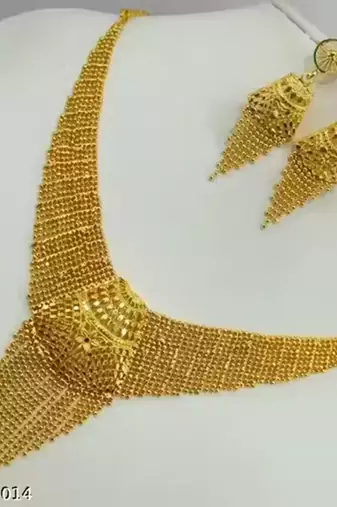 Indian bollywood gold plated kundan choker bridal necklace earrings jewelry set