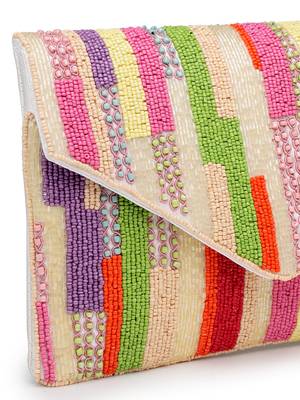  mod off white embellished satin sling bag 8