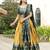 Yellow Color Zari Weaving Work Kanchipuram Silk  Pattu Lehenga Choli With Unstitched Blouse