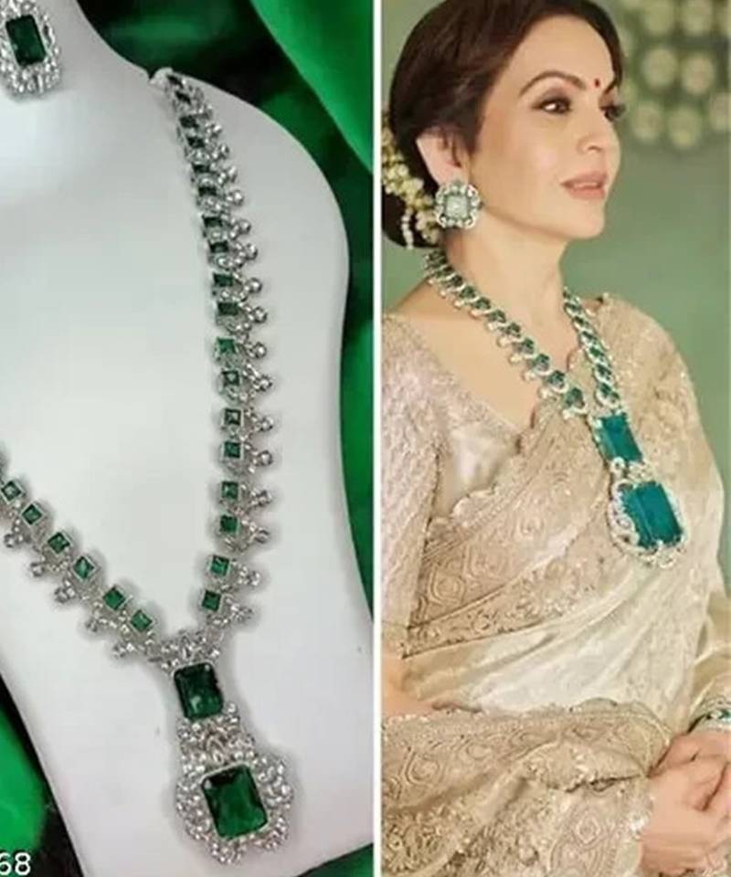 Indian bollywood gold plated kundan choker bridal necklace earrings jewelry set