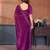  purple embellished jimmy choo lace border saree with blouse piece for wedding wear