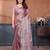 pink embellished jimmy choo lace border saree with blouse piece for wedding wear