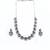 Elegant red american diamond sleek necklace set