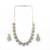 Elegant multicolor american diamond sleek necklace set