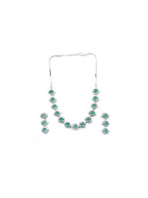 crystalgreen cz-ad subtle necklace set 3